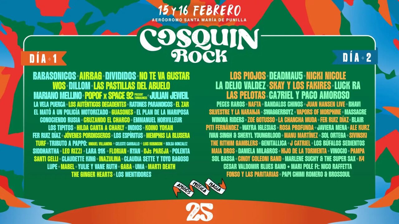 Cada vez más cerca del Cosquín Rock 2025