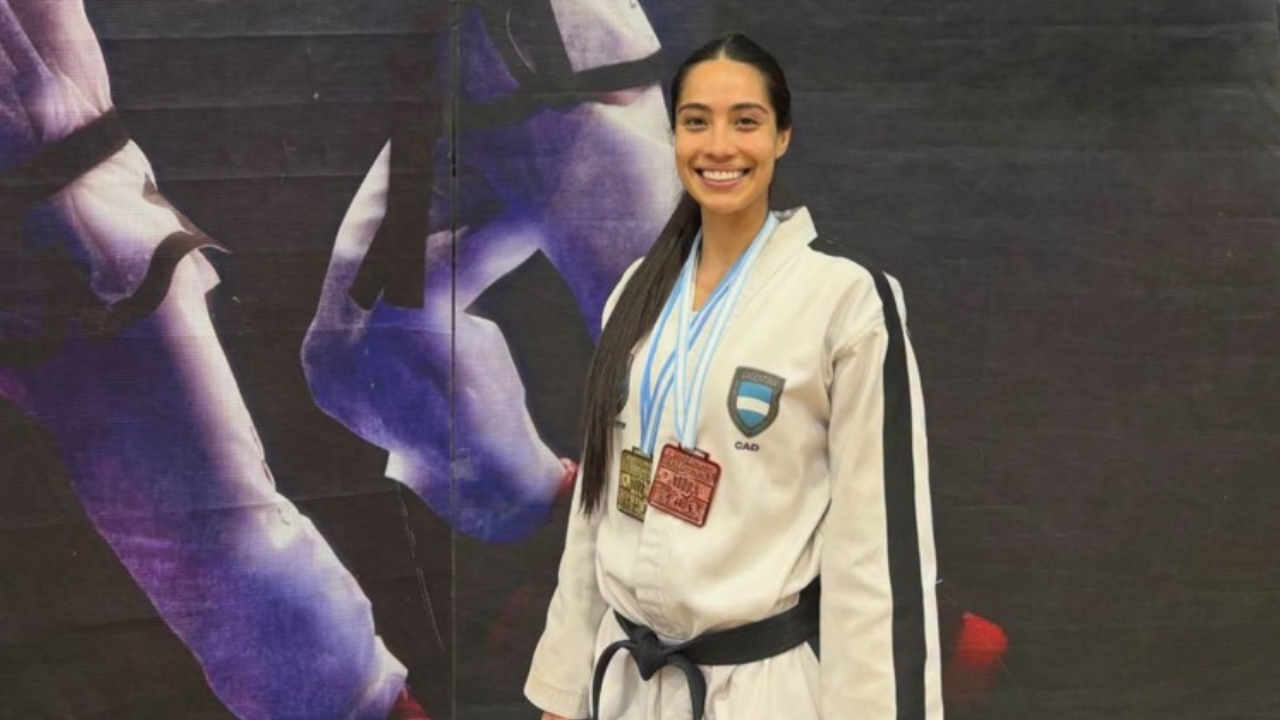 Brillante actuación de Tamara Vasconcelo: logró el oro y el bronce en el Argentina Taekwon-Do Tour